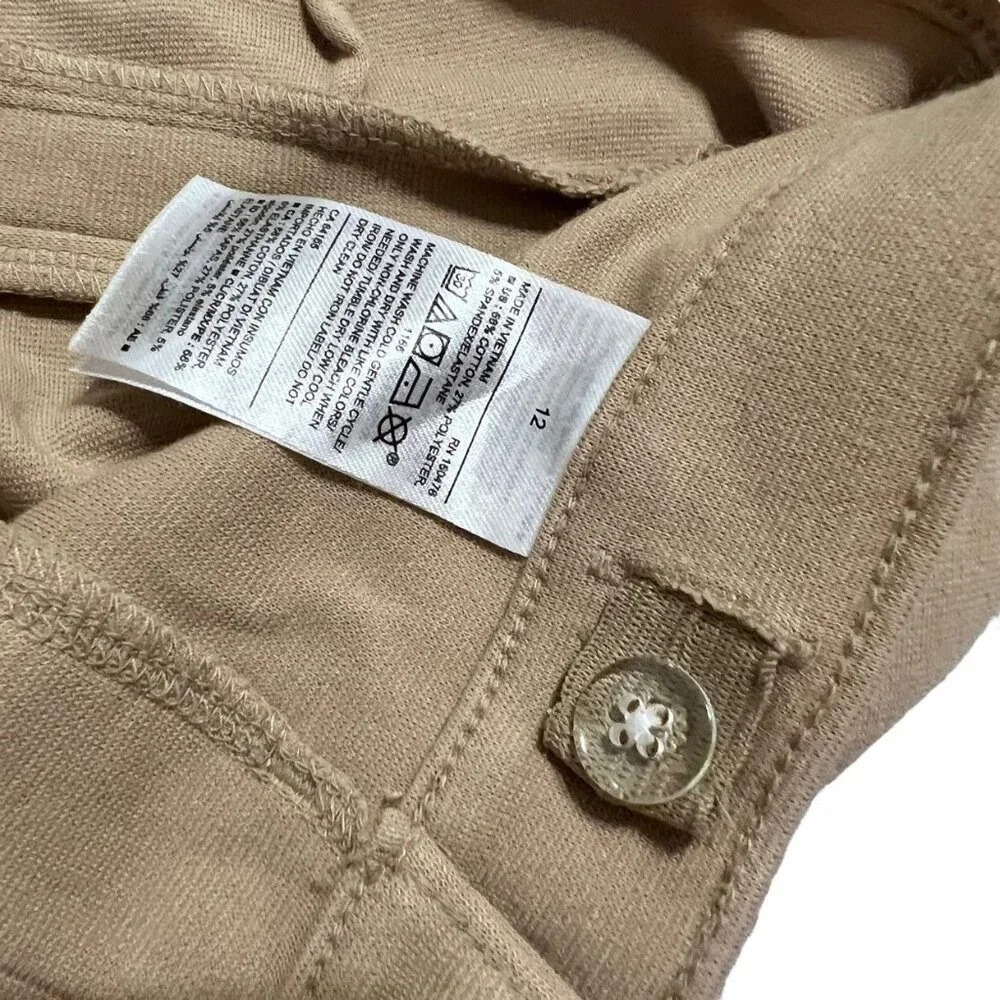 Old Navy Sz 12 School Uniform Khaki Ponte-Knit Jeggings Pants